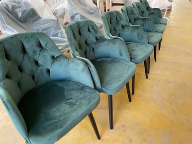 green suede chairs malta