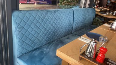 blue quilt sofa malta